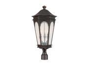 Capital Lighting Inman Park 3 Light Post Lantern Med. Bronze 9387OB