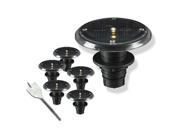 Kenroy Home Solar 5 Pc Set Deck Lights Black 60502