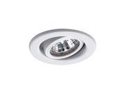 WAC Lighting Recessed Low Voltage Trim Mini Round Adjust White HR 837 WT