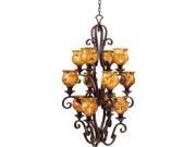 Kalco Ibiza 12 Light Foyer Antique Copper 4039AC 1265