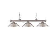 Z Lite 3 Light Billiard Light in Brushed Nickel 200 3BN SBN