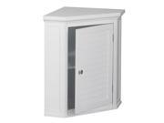 Elegant Home Fashions Slone Corner Wall Cabinet with 1 Shutter Door ELG 587