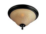 Maxim Linda EE 3 Light Flush Mount Oil Rubbed Bronze 85801WSOI