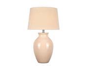 Lite Source Table Lamp Ivory Ceramic Ivory Fabric Shade LS 22219IVY