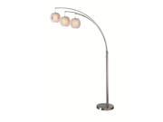 Lite Source Deion Arch Lamp Polished Steel LSF 8871PS WHT