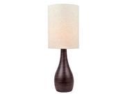 Lite Source Table Lamp Brushed Dark Bronze Linen Shade LS 22997