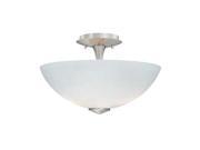 Vaxcel Milano 12 Ceiling Light Satin Nickel Frosted Opal C0005