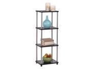 Convenience Concepts Designs2Go 4 Tier Black Bookshelf 151053