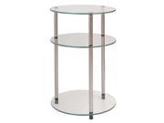 Convenience Concepts Classic Glass 3 Tier Round Table 157007