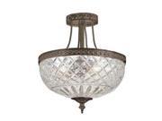 Crystorama Richmond 24% Lead Crystal Semi Flush Mount 118 12 EB