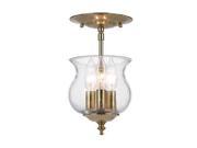 Crystorama Ascott Traditional bell jar in Polished Brass 5715 PB