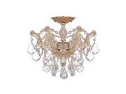 Crystorama Maria Theresa Semi Flush Mount Clear Crystal 4430 GD CL MWP