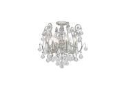 Crystorama Regis Clear Strass Crystal Wrought Iron Semi Flush 5115 OS CL S