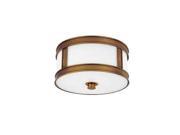 Hudson Valley Patterson 1 Light Flush Mount in Aged Brass 5510 AGB