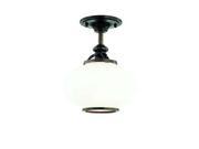 Hudson Valley Canton 1 Light Semi Flush in Old Bronze 9809F OB