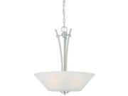 Thomas Pittman Pendant Brushed Nickel 3x100W 190061217