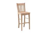 International Concepts Craft Stool 30 Seat Height Unfinished S 6163