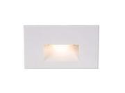 WAC Lighting 277V Horizontal Step Light With Red White WL LED100F RD WT