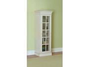 Hillsdale Furniture Pine Island Small Library Cabinet in Old White 5265 896