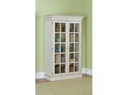 Hillsdale Furniture Pine Island Large Library Cabinet in Old White 5265 899