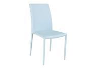 Chintaly Fiona Fully Upholstered Stackable Side Chair Set of 4 FIONA SC BLU