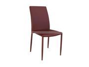 Chintaly Fiona Fully Upholstered Stackable Side Chair Set of 4 FIONA SC BRG