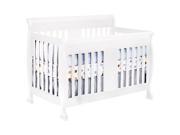 DaVinci Porter 4 in 1 Convertible Crib in White Toddler Rails M8501W