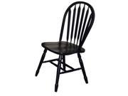 Sunset Trading Sunset Arrowback Chair 38 Antique Black DLU 820 AB