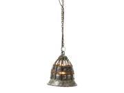 Lazy Susan Flared Fortress Pendant Light Distressed Silver 135003