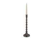 Lazy Susan Gunmetal Bamboo Candleholder Sm Gray 179007