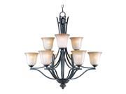 Maxim Madera 9 Light Chandelier Oil Rubbed Bronze 10177WSOI