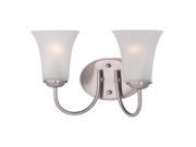 Maxim Lighting Logan 2 Light Bath Vanity Satin Nickel 10052FTSN