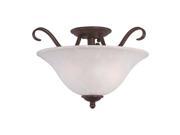 Maxim Lighting Basix Semi Flush Mount Oil Rubbed Bronze 10120ICOI