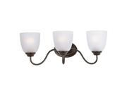 Maxim Lighting Stefan 3 Light Bath Vanity Oil Rubbed Bronze 10073FTOI