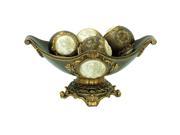 ORE International 8 H Handcrafted Bronze Decorative Bowl Spheres K 4192 B1