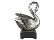 ORE International 16.5 H Silver Decorative Swan Decor K 4218 D2