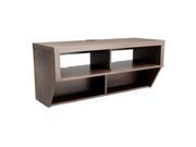 Prepac Manufacturing ECAW 0507 1 Espresso 42 in. Wide Wall Mounted Entertainment Console Series 9 Designer Collection
