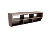 Prepac Manufacturing ECAW 0508 1 Espresso 58 in. Wide Wall Mounted Entertainment Console Series 9 Designer Collection