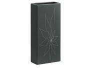 Zuo Modern Blithe Rectangular Vase Gray w Silver Lg. 10186 Set of 6