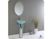 Fresca Vitale Modern Glass Bathroom Vanity w Mirror