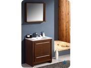 Fresca Allier 30 Wenge Brown Modern Bathroom Vanity w Mirror