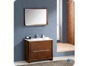Fresca Allier 40 Wenge Brown Modern Bathroom Vanity w Mirror