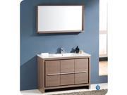 Fresca Allier 48 Gray Oak Modern Bathroom Vanity w Mirror
