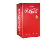 NOSTALGIA ELECTRICS Coca Cola Series RRF300SDBCOKE 3.0 Cubic Foot Refrigerator Freezer Red RRF300SDBCOKE