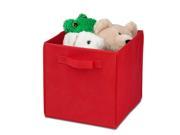 Honey Can Do 4 Pack Non Woven Foldable Cube Red SFTZ01764