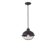 Feiss Urban Renewal 1 Light Pendant in Antique Forged Iron P1242AF