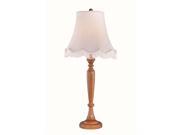 Lite Source Table Lamp Dark Walnut Bell Shade With Tassel C4602