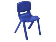 ECR4Kids 12in Resin Chair BL ELR 15412 BL