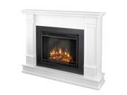 Real Flame Silverton Electric Fireplace in White G8600E W