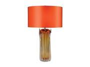 Dimond Lighting 25 Ferrara Free Blown Glass Table Lamp in Amber D2660